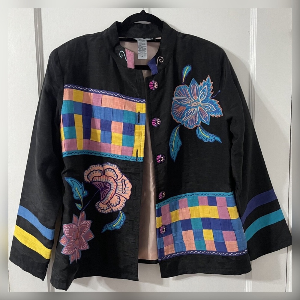 Indigo Moon Patchwork Jacket - image 1